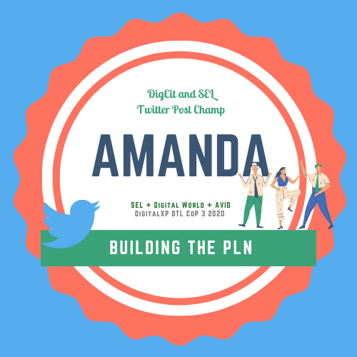TheTriplett's tweet photo. More badges going out to @AmandaHawk11 &amp; @Armwood_CompSci! #AVIDDigitalXP #TampaDTLCoP3 #AVIDDTL #HereIAm #ThisIsAVID #SocialEmotionLearning @canva @AVID4College @DMS_AVID https://t.co/Wz0IU0yiWw