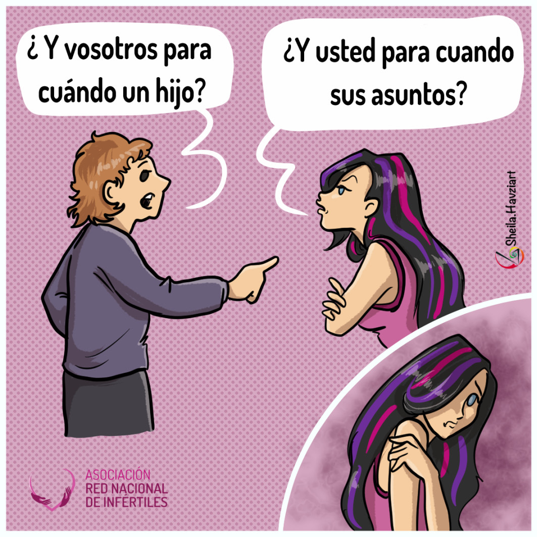 DEJA DE PREGUNTARLE A ALGUIEN SIN HIJOS: ¿Y VOSOTROS PARA CUÁNDO?

Frases como: ¿vosotros no vais a ser papás?, ¡que se os va a pasar el arroz! y otras similares hacen daño a las personas que llevan meses, años intentando tener un hijo.  No vuelvas a preguntar🙏
#infertilpandy