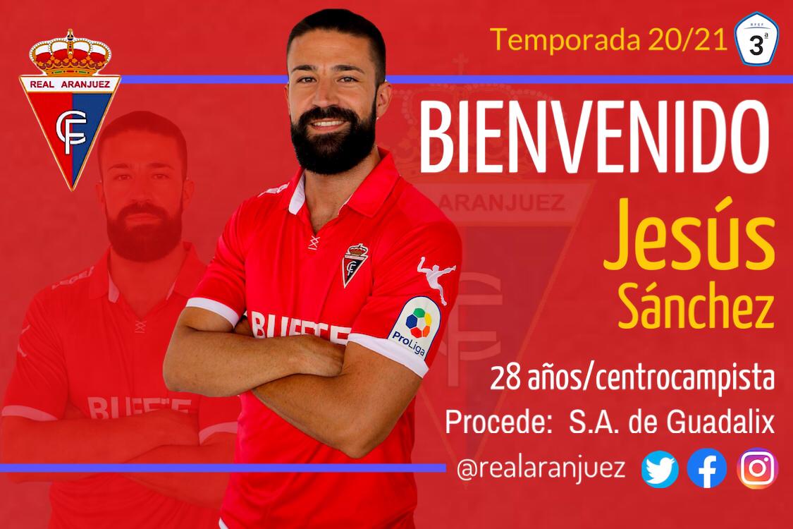 FICHAJE | Jesús Sánchez es nuevo jugador del Real Aranjuez. El futbolista llega para reforzar la medular y con mucha ilusión para el proyecto en Tercera. ¡Bienvenido a tu nueva familia!

realaranjuezcf.com/index.php/comp…

#VamosAranjuez #OrgulloRibereño #SomosDeTercera