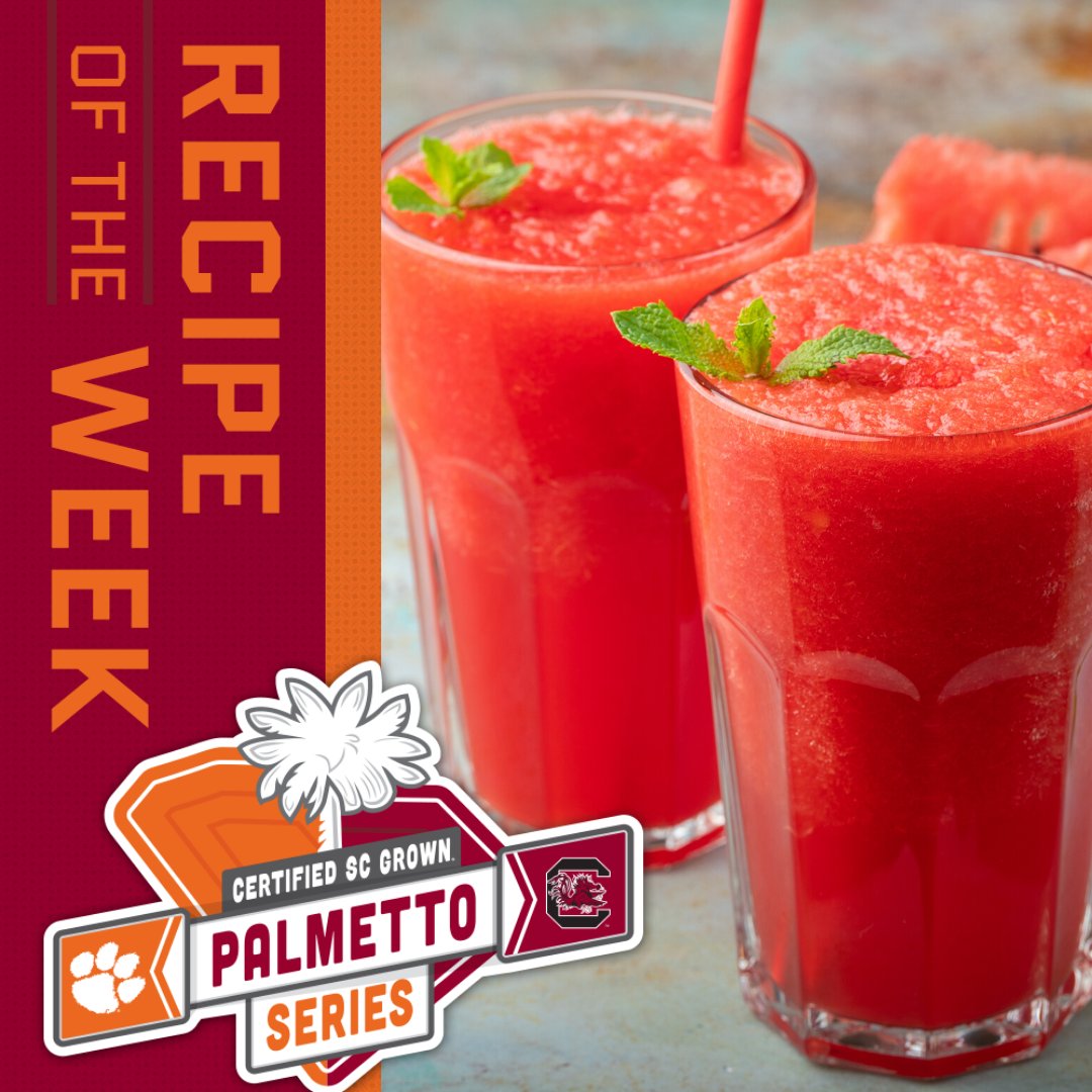 Cool off on a hot summer day with the #CertifiedSC Recipe of the Week for Watermelon Slushies! With only three ingredients, you'll get to enjoy tasty local watermelon🍉 in a glass. bit.ly/2Z3oePw