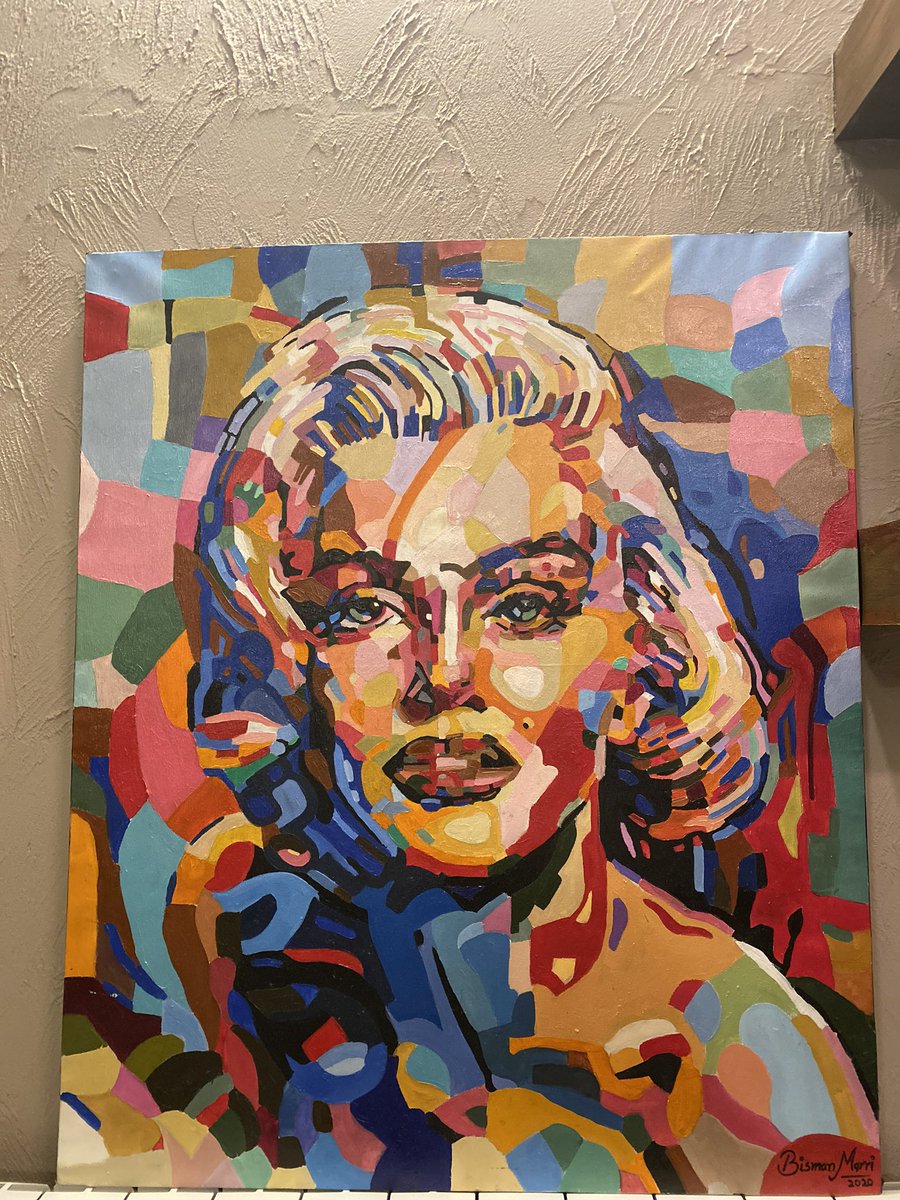 Such a young, talented local artist @BismanMarri for making these beautiful pieces! Keep it up 😍👍👍👍 #Balochistan #Quetta #arts #TalenthouseArtist #abstractart #MarilynMonroe