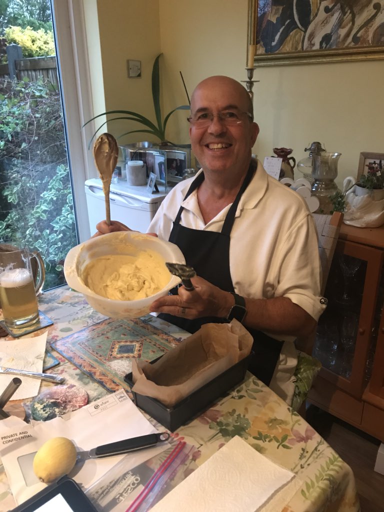 BerniOGorman's tweet photo. Organising Coffee, Cake &amp; Catch up for colleagues at work tomorrow. Rob has risen to the challenge just like his cakes 😀 https://t.co/0gN7QYxrpw