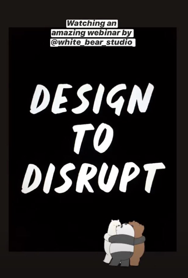 Amazing webinar by <a href="/WhiteBearRoarrr/">White Bear Studio</a>  featuring <a href="/uglydrinks_uk/">UGLY DRINKS UK</a> <a href="/Tessa_Stuart/">✨Tessa Stuart ✨</a> and more! Feeling inspired and disruptive for sure 🤘