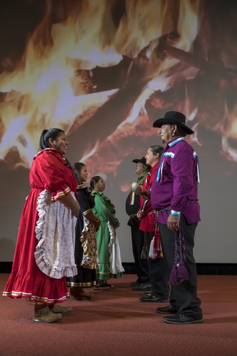 ChickasawCCC's tweet photo. Stomp dance demonstrations have been a tradition on campus since we opened in 2010. Since then, our dance troupe has shared our cultural dance exhibitions publicly, more than 5,000 times!

#PokkoliPoya #WeAre10 https://t.co/I9b5EDqKMh