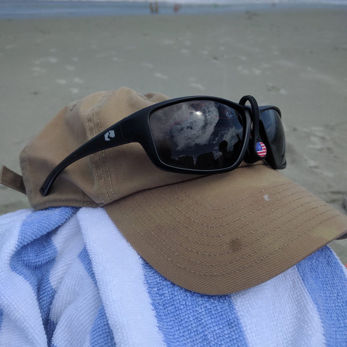 CommonSenseInv's tweet photo. Huge shout out to @rheosgear for outstanding sunglasses.
Got bum rushed by rogue wave in #MyrtleBeach that sent sunglasses careening off my face. Any other time (or brand of sunglasses) & they would have been gone. Instead, found my #Rheos floating nearby & retrieved them. https://t.co/6DYywo7gQW