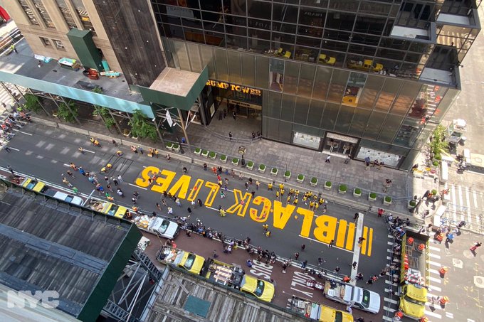 Kitchen Table Talk: New York City paints "Black Lives Matter" in front of Trump Tower https://t.co/1