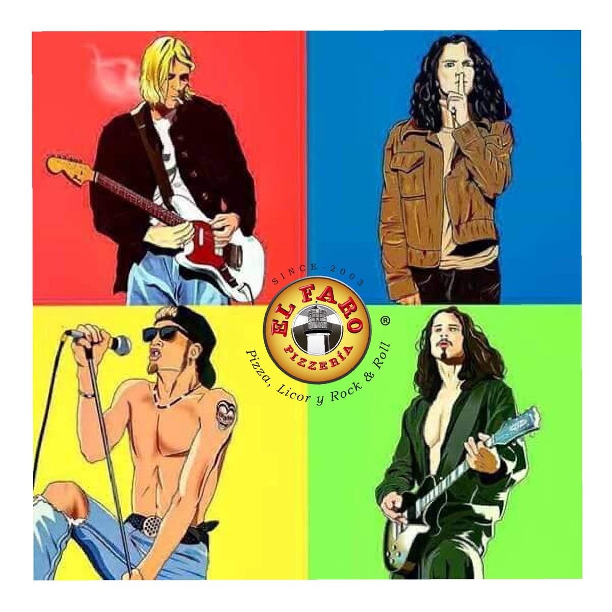 ELFAROPIZZABAR's tweet photo. ¿Puedes nombrar a estos grandes? 🎸⚡👨‍🎤🤘 https://t.co/On9jmcmJ71