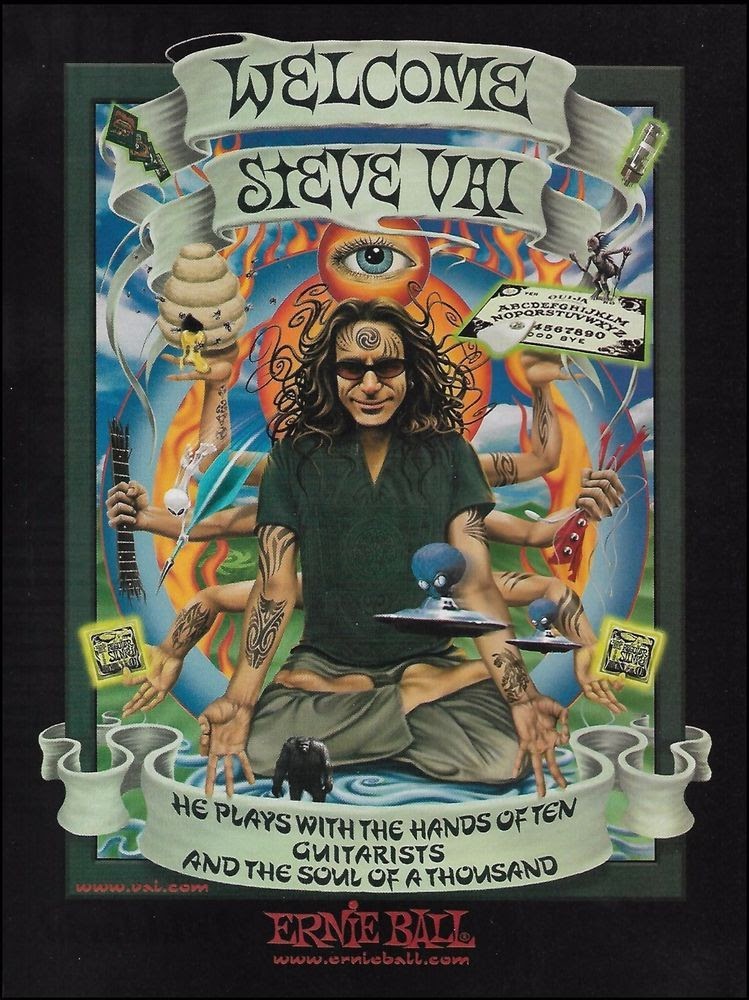 Steve Vai on Twitter: "#TBT @ernieball https://t.co/hQWQAK5DVR" / Twitter