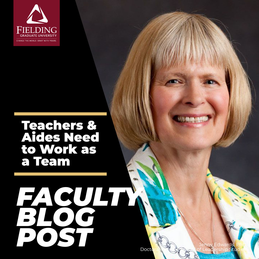 FieldingGradU's tweet image. Fielding faculty member Jenny Edwards and experts share best practices for teachers and aides to work together in the final three-part series of ‘Teachers &amp;amp; Aides Need to Work as a Team’ in Education Week Teacher. Explore more at: bit.ly/3gCkB9l.
#distributedlearning