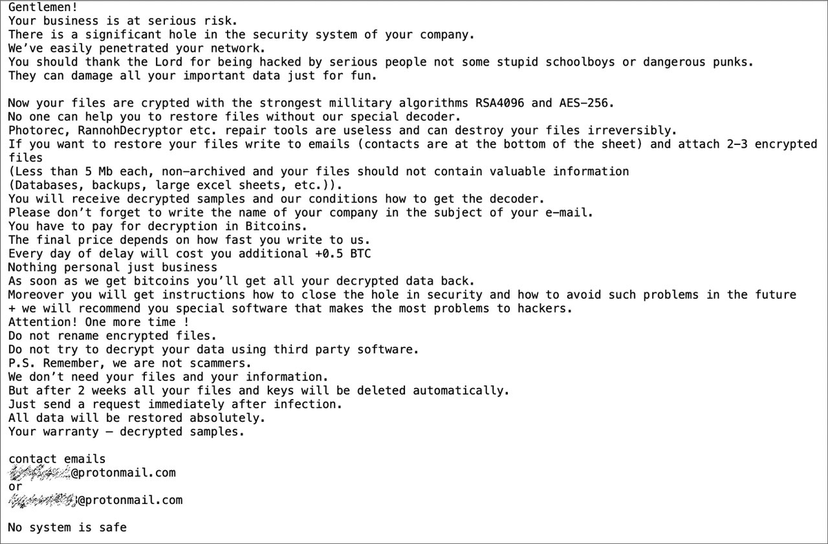 It is not known if the Ryuk threat actors decided to splinter, re-brand, or transition to “Conti”, but one of the Conti ransom notes seen by BleepingComputer is an exact match for a Ryuk note used in attacks in 2018. bleepingcomputer.com/news/security/…