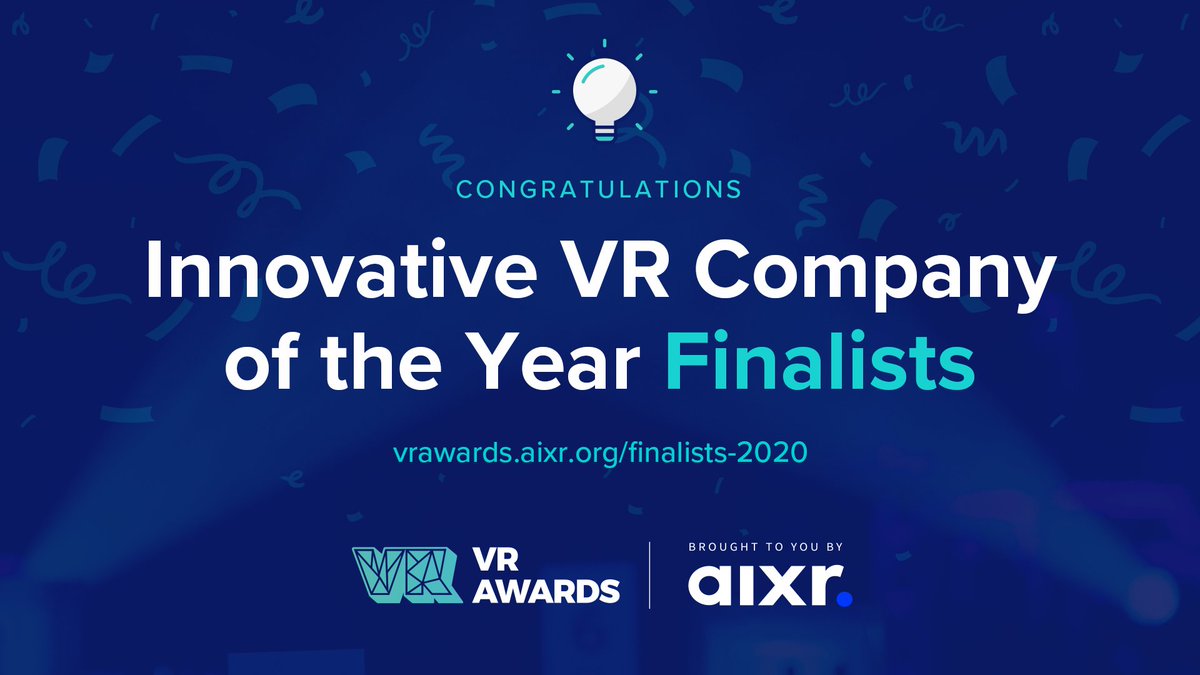 VRAwards's tweet image. There is no shortage of #Innovation 💡 in the #VR industry. Here's to those who do it best - congratulations! 🎉

vrawards.aixr.org/finalists-2020/