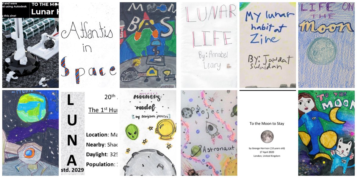 MITAeroAstro's tweet photo. Grad students from #MITAeroAstro and @medialab  challenged K-12 students to imagine a future lunar habitat or village and received more than 100 submissions from all over the world! Congrats to all the winners! 🎉#ToTheMoonToStay #ThisIsMIT https://t.co/4nJzmhBM1d https://t.co/U5bAiLJ2zD