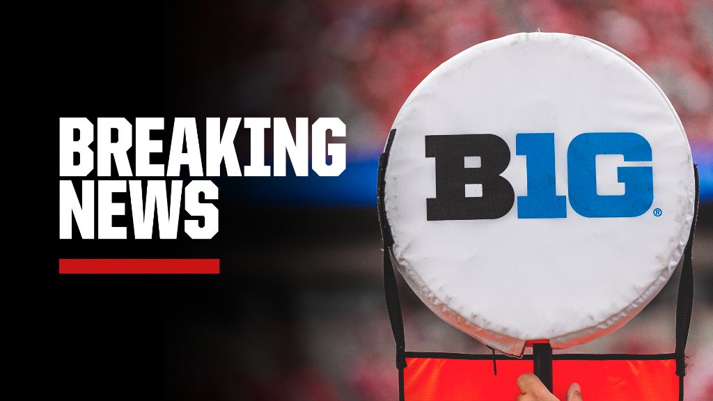SportsCenter's tweet photo. Breaking: The Big Ten decided that a conference-only season for all fall sports, including football is the most likely outcome, a source with knowledge of the discussions told @CFBHeather and @Mark_Schlabach. https://t.co/yyfdYXjgVN https://t.co/S1iA8cfIEb