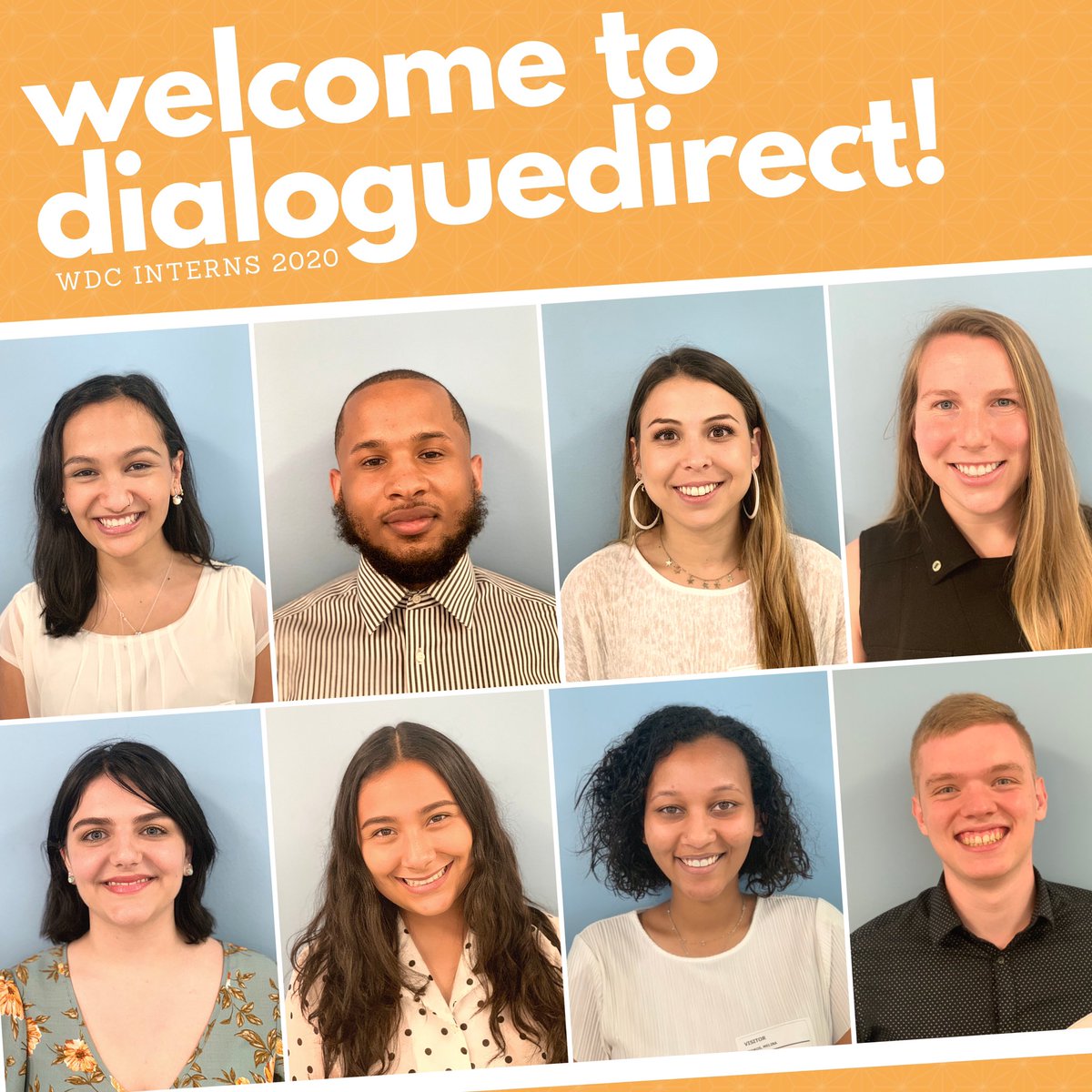 DialogueDirect's tweet image. NOT your a̶v̶e̶r̶a̶g̶e̶ internship 🙅⁠ Help us welcome our latest addition to the D.C team! This very special group of people has decided to spend their summer making an impact. We're happy to have you and can't wait to see you take the world by storm! ⁠#keepgoing #keepGROWING