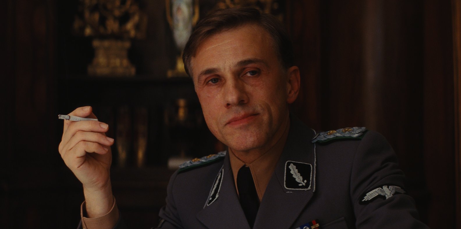 In Inglorious Basterds (2009) In the opening scene, when Col