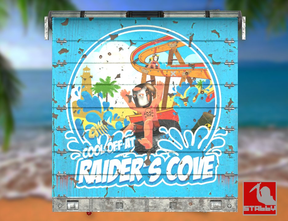 Horrorview's tweet photo. The Raider's Cove Garage Door is IN-GAME! Thanks for your support folks! Buy it Here! https://t.co/73rjwSuzc6
@playrust #rustskins #skinsforrust #rustdlc #rustgame #rustsummerdlc #facepunch https://t.co/YYZP4ZFKaC