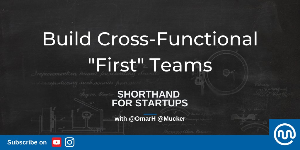 New episode of #ShorthandForStartups now available on our YouTube channel, hosted by <a href="/omarh/">Omar Hamoui</a>: "Build Cross-Functional "First" Teams" youtu.be/TG2iQ4rDCnM