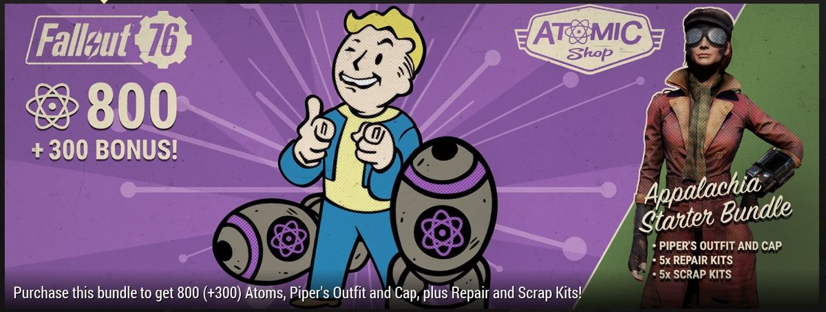 SpudGR's tweet photo. Fallout 76 'Piper's outfit'
#fallout #Fallout76 #Falloutcamp #Oxhorn #vault94 #vault76 #DCDeacon #Bethesda #ClubFallout #HoaWasteland #nukesdragons #wastelanders #FO4News #JuiceHead33 https://t.co/IN7iWExoy7