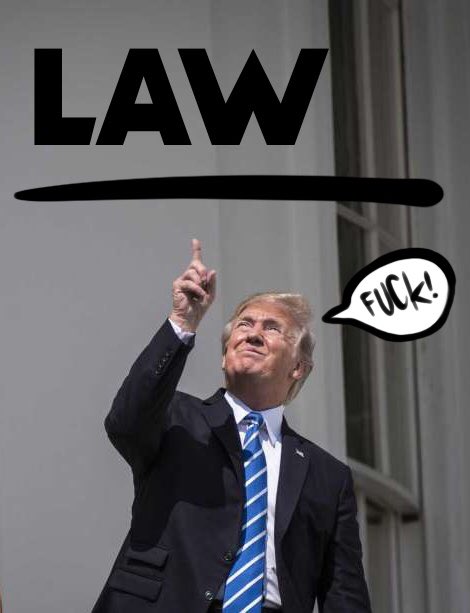 Johzanie's tweet photo. Maybe he will understand this? Doubt it. #DonaldTrump #NotAboveTheLaw https://t.co/3NI2plyLfI