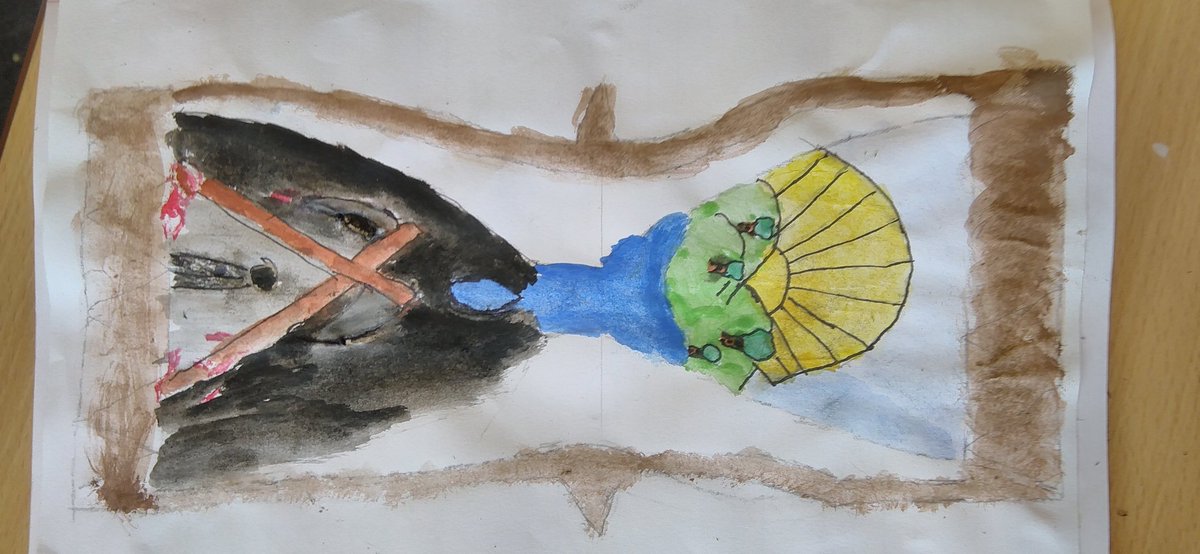helentaylorMCA's tweet photo. Our y6 bubble has been using art and poetry in our #RElesson this week to explore different religious and non-religious beliefs about life, death and afterlife. @KellyKing_MCA @sarah_sandey @DavidSammels @Mayflower_MCA https://t.co/8HLx9to43J