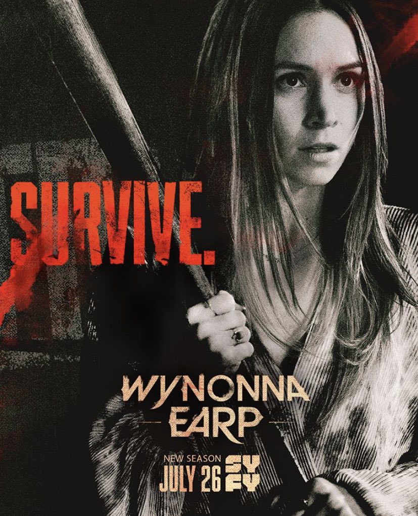 lesbiyinzer's tweet photo. Don’t worry, friends. Like her girlfriend, Waverly Earp is also a survivor. I’m sure she’ll be fine. #WynonnaEarp https://t.co/o04GLS7p5G