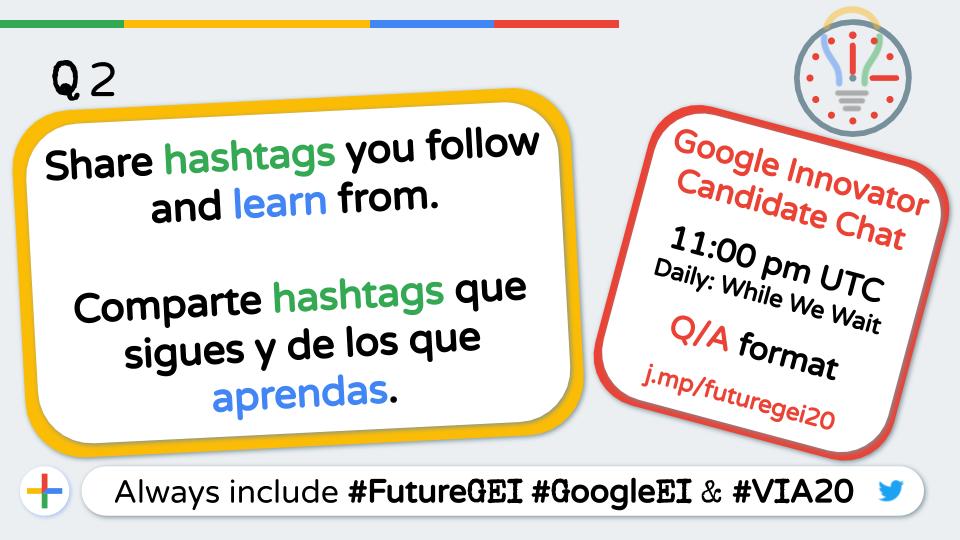 eduGOOGdroid's tweet photo. #VIA20 Q2:

Did you know / Sabías que
Octothorpe = Hashtag

Here's question 2 of #FutureGEI ...
Aquí está la pregunta 2 de #FutureGEI ...

https://t.co/e9oRlC8idC - #GoogleEI https://t.co/CFS2DysL2R