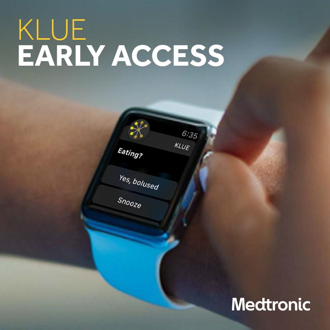 minimed's tweet photo. Wearing an Apple Watch? Try the Klue health app with a new mealtime reminder feature! Click here to find out if you are eligible: https://t.co/ecdltbdp8V

Don’t wait! Spots are limited and handed out on a first come first serve basis. https://t.co/JLF3RRPWgI