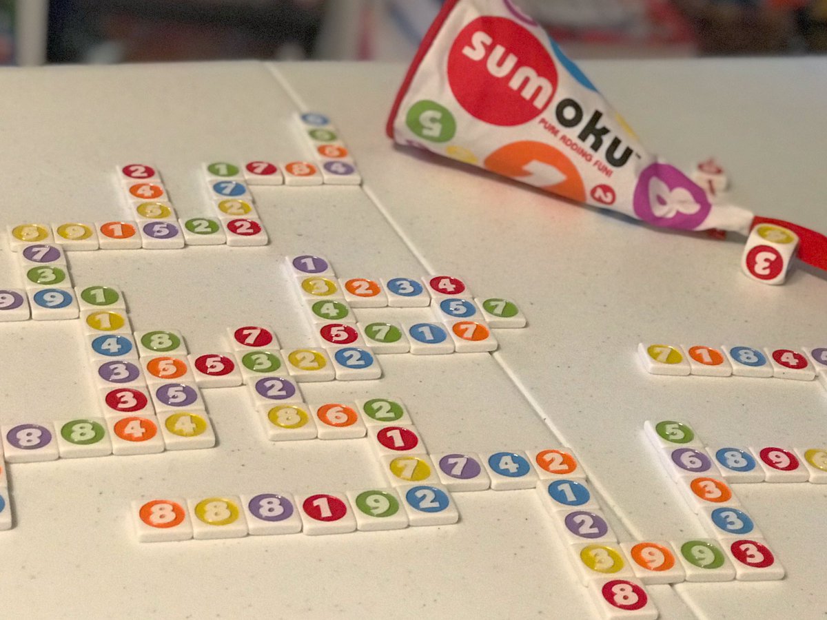 cardboardbits's tweet photo. Played my first game of Sumoku from @BlueOrangeGames. It’s a fun math game.
(It really highlights my degrading mental math capabilities.😅) #Sumoku #blueorangegames https://t.co/zEs9i41Tdk