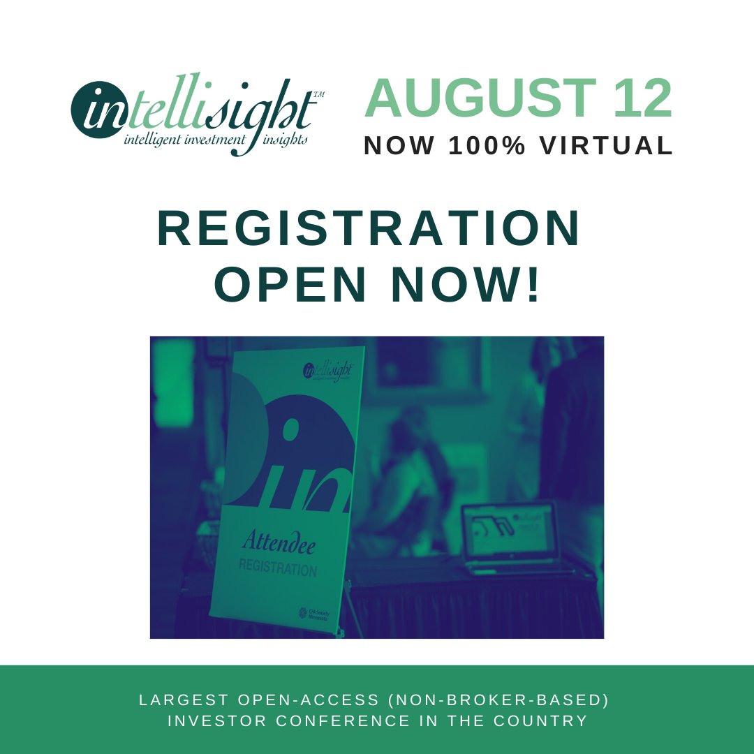 2020 Virtual Intellisight - Check out our participating companies!
#investorconference

ow.ly/AR8K50AujgC