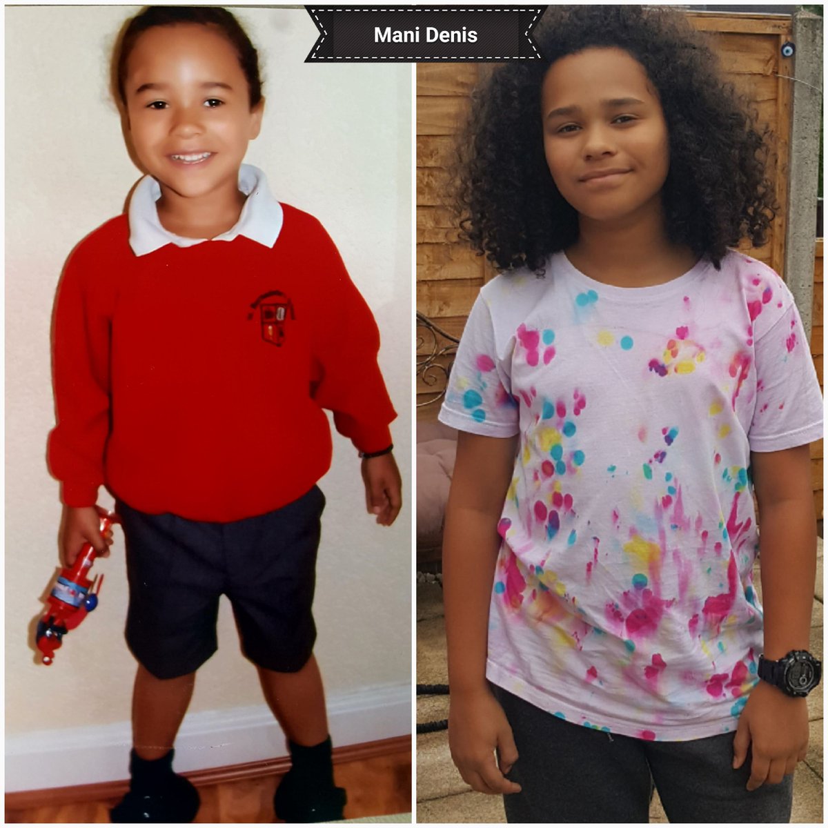 Denisevdenis's tweet photo. @StBernsPrimary Mani Denis first day and last week at St Berns. https://t.co/OUoxPd4K3Q