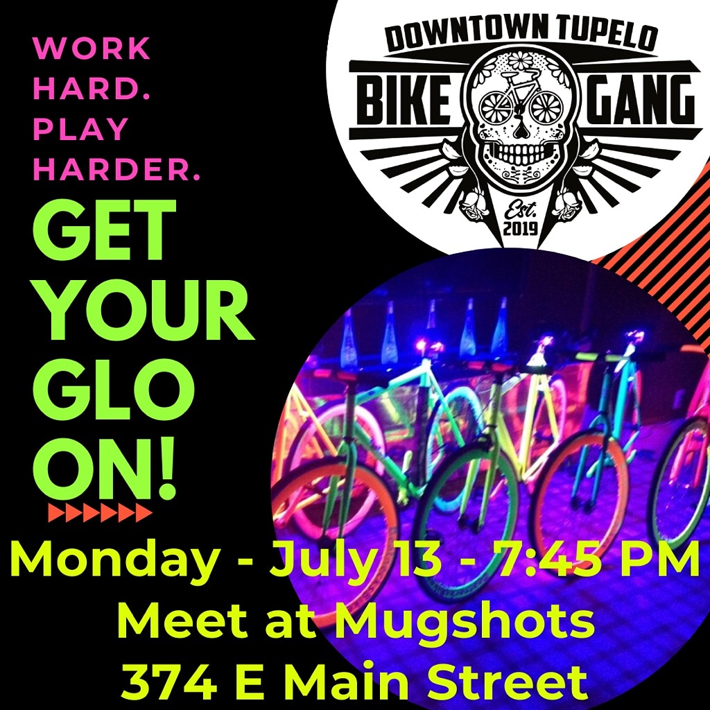 Mugshots Tupelo on Twitter "MONDAY 🚲 JULY 13 🚲 745 PM GLO! GLO! GLO