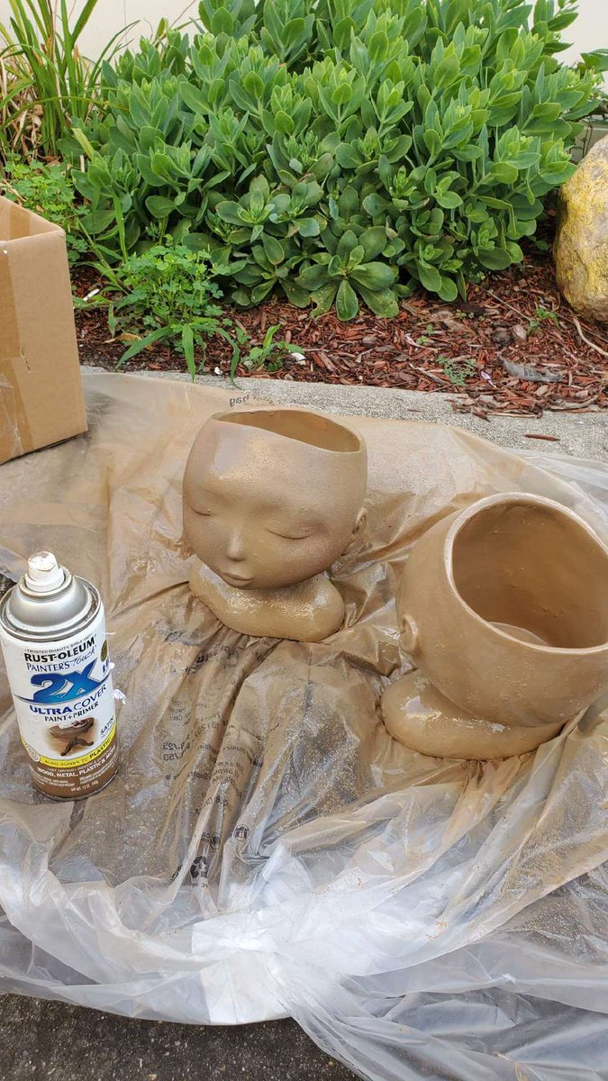 le_debut's tweet photo. LMAOOOOO. Y’all PLEASE look at these planters my mom just got and “decorated” 😂😂😂😭😭 https://t.co/ur3J3eS5t9