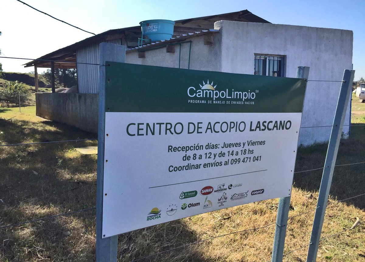 CampoLimpio_uy's tweet photo. Felicitamos a Lascano por el buen estado y mantenimiento de su Centro de Acopio.
@Saman_UY
@AgrocentroUY
@LanafilAgro
@elsauzalagro
@GobiernoRocha
#ANEPA
@ACAoficial
#VaqueriaDelEste https://t.co/18oNqwkzqF