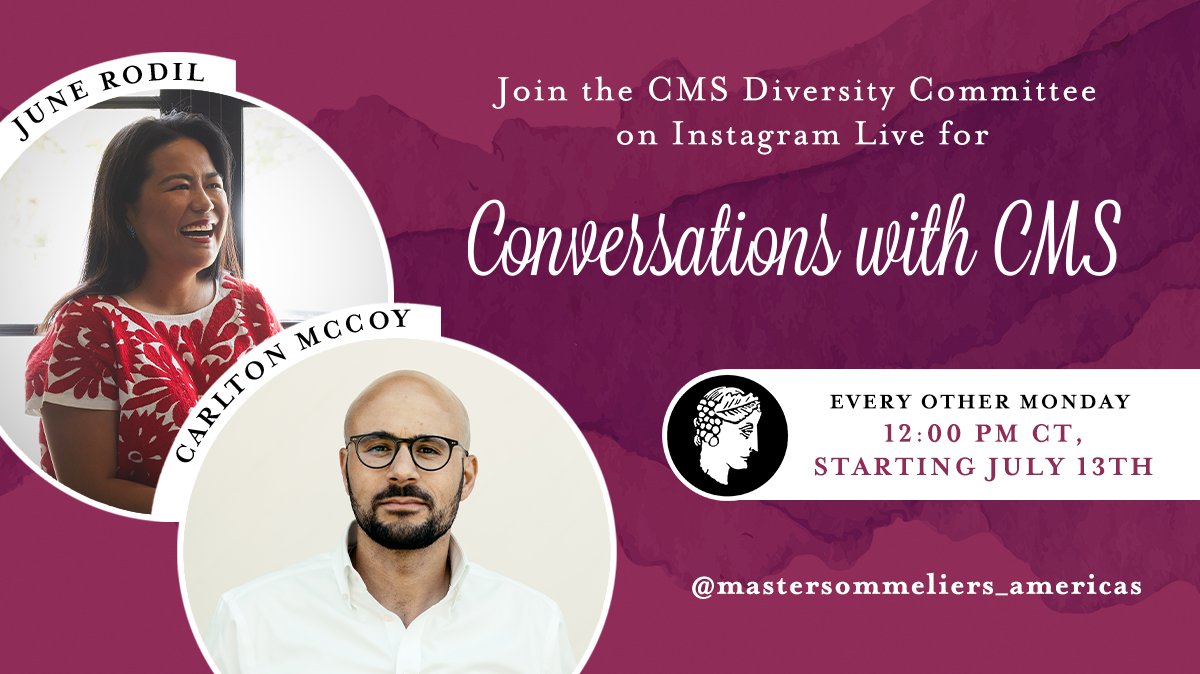 Join members of the CMS, A Diversity Committee on Instagram Live for the first Conversations with CMS - devoted to answering your questions and highlighting the diverse backgrounds of our members. Mark your calendars for every other Monday at noon CT, kicking off July 13th.