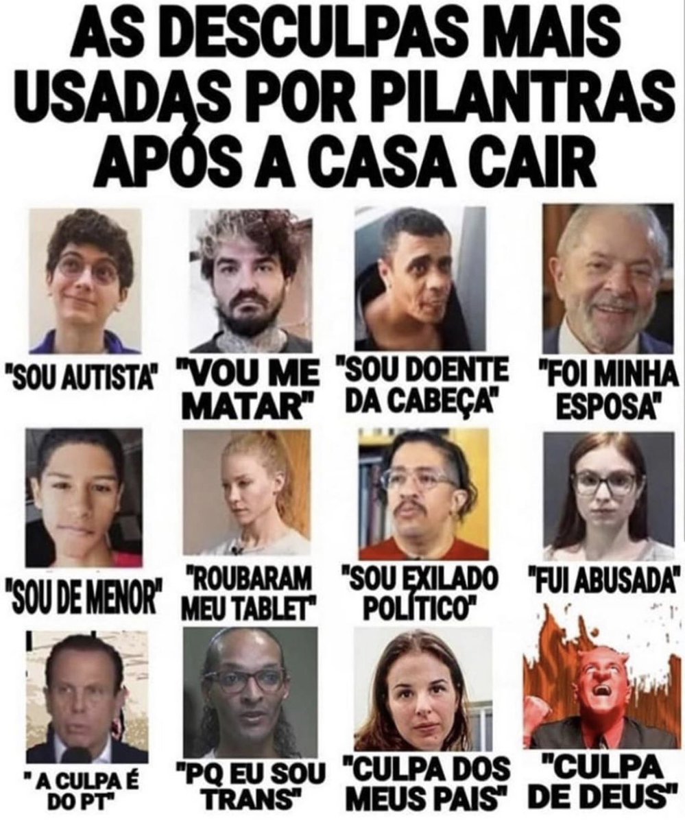 AdriAlcantara22's tweet photo. Se alguém souber de mais alguma, conta ai. 
Tem a do Barroso também: 
“Foi sem querer”. https://t.co/th6RxJKvZu