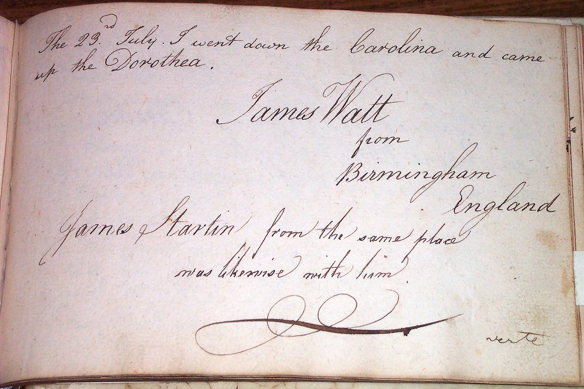 i_recordings's tweet photo. After a visit to mines in the Harz area and a fascinating tour of the Clausthaler Amthaus, #ClausthalZellerfeld perusing the visitor book revealed a famous British visitor had been there just before us - well 200 years before! @watt2019 #JamesWatt https://t.co/zRW03Ogb0B