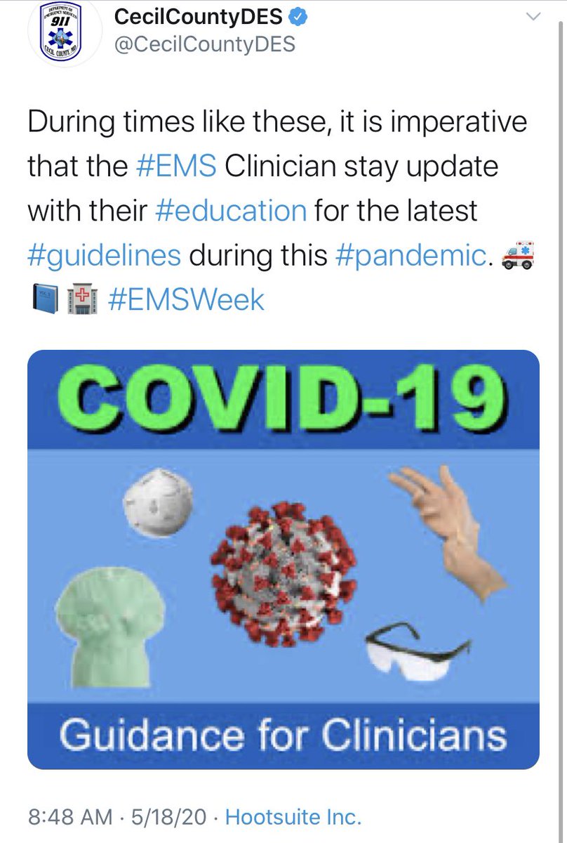 Meanwhile,  @CecilCountyDES is attempting to educate folks on how to stay safe during the pandemic.