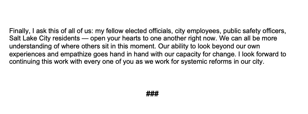 slcmayor's tweet photo. My statement on today’s decision by the District Attorney https://t.co/5oy6cb2ryr #utpol #slc https://t.co/chnVxdk7au