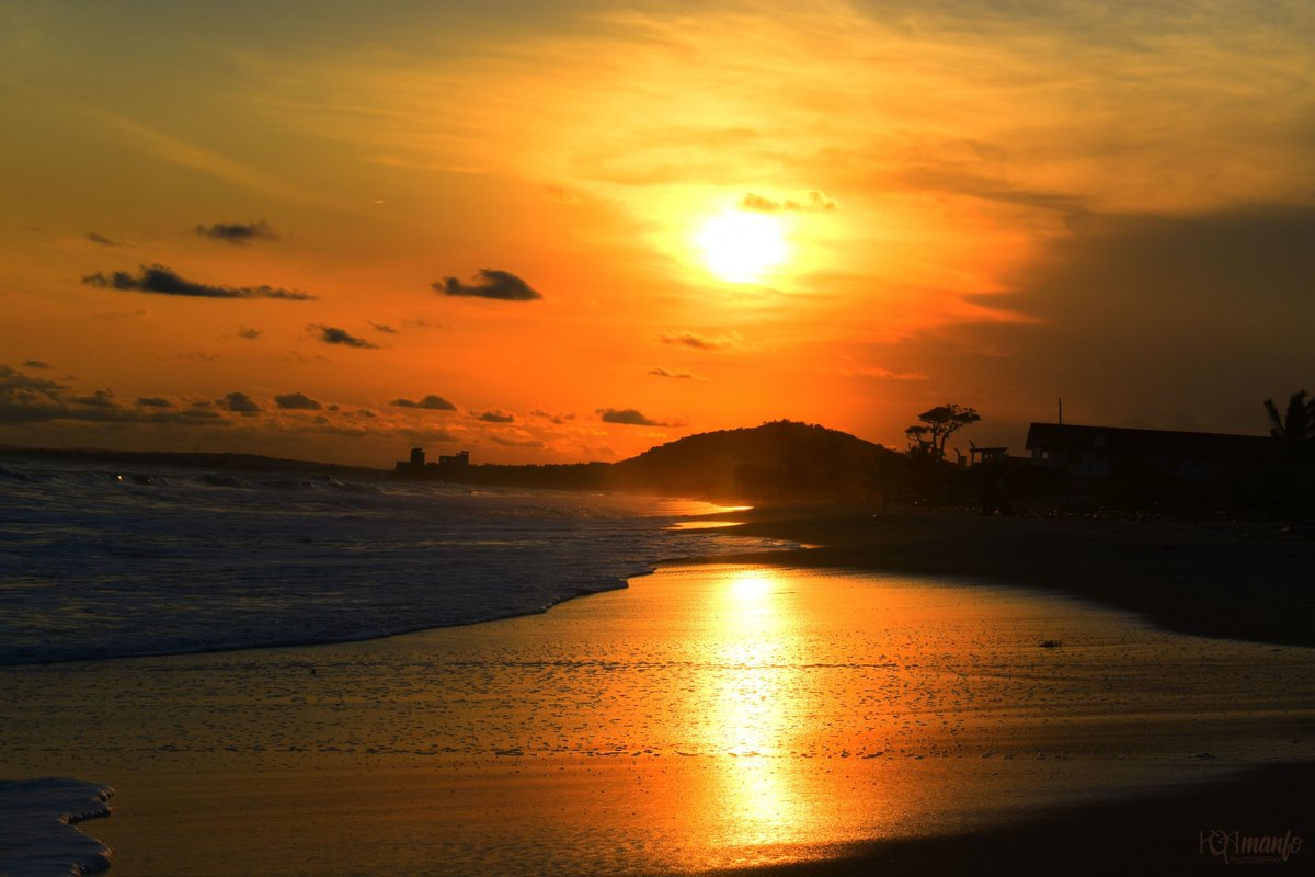 Sunset on the beach in Bortianor, Ghana. Photo credit: Jeffrey Ofori