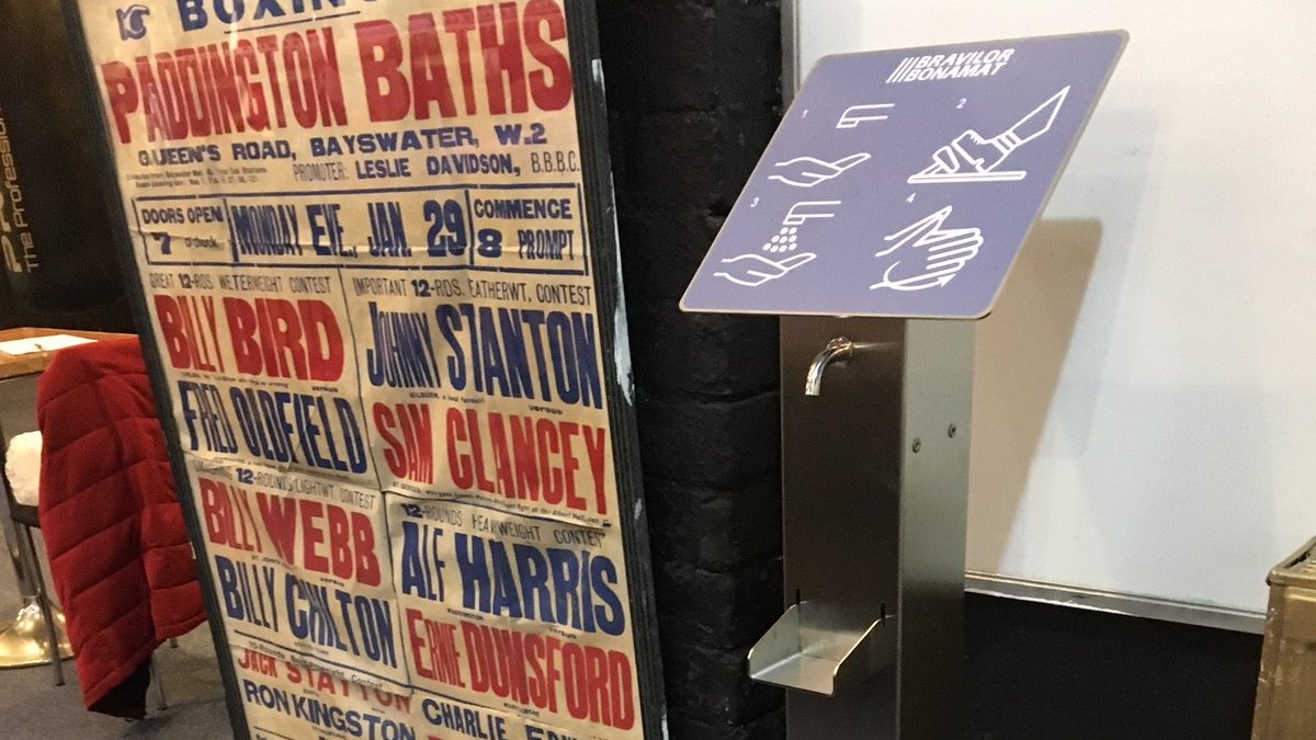 SportingRingABC's tweet photo. @England_Boxing @SportingRingABC putting things in place for reopening...our new foot-operated hand sanitiser https://t.co/MR9B9mjM0w