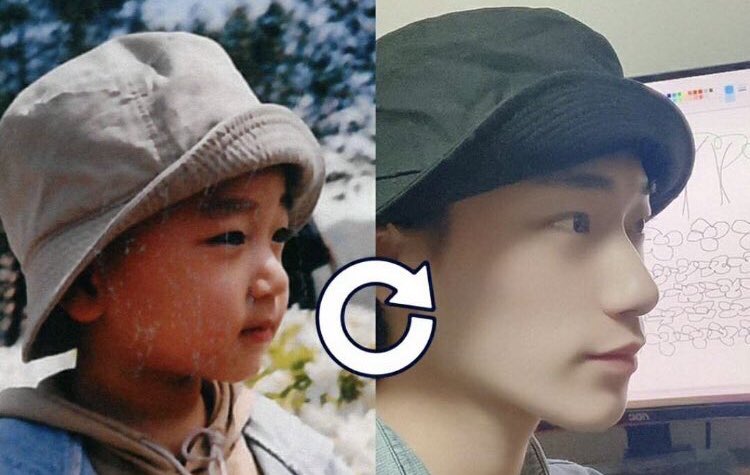 a thread of san but he grows up as you keep scrolling ♡︎