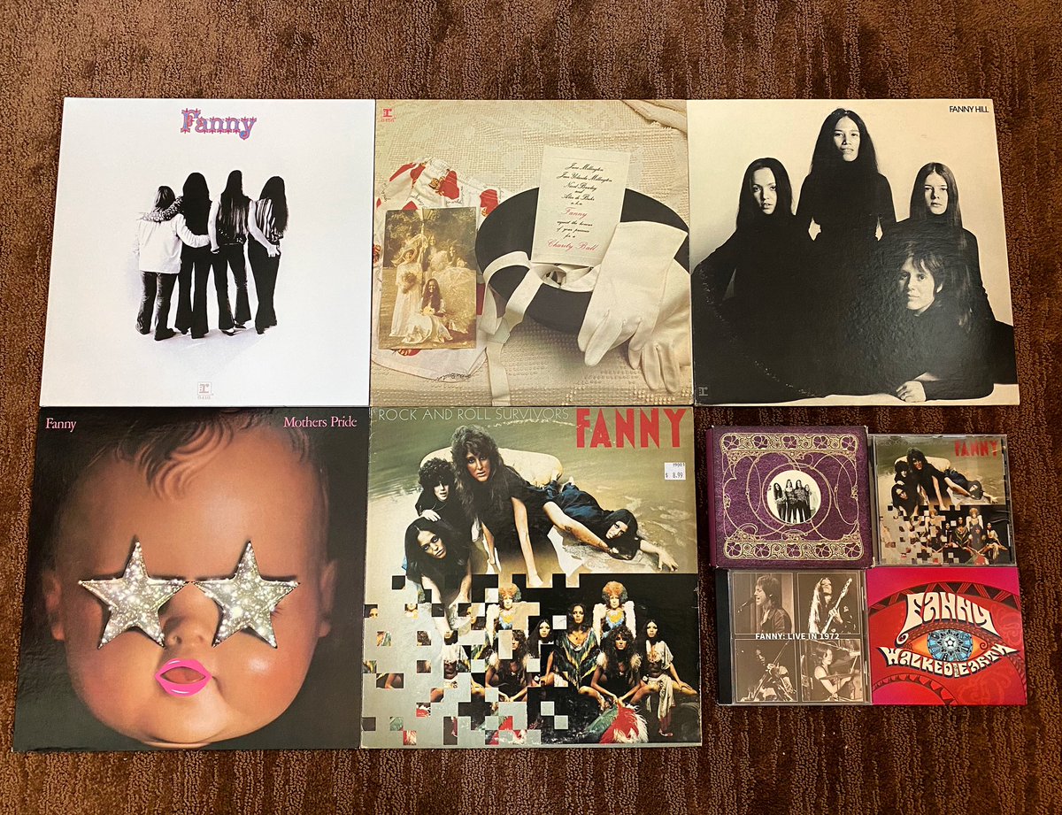 simonworkman's tweet photo. Got my Live In 1972 CD from @rocks_fanny in the mail today... looks real good with the rest of the collection!
#fannyrocks #getbehindfanny https://t.co/3zWDUhWhqF