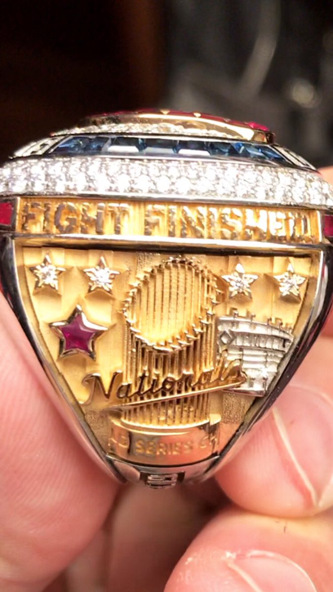aaronbarrett30's tweet photo. World Freaking Champs! 
@nationals @MLB 

#WorldSeries #Champions #Nats #DC #Bling https://t.co/FqcT6U8hcw