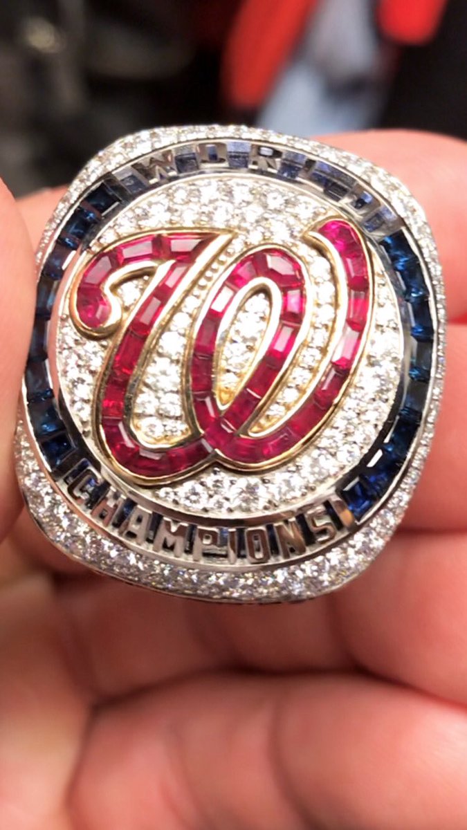 aaronbarrett30's tweet photo. World Freaking Champs! 
@nationals @MLB 

#WorldSeries #Champions #Nats #DC #Bling https://t.co/FqcT6U8hcw