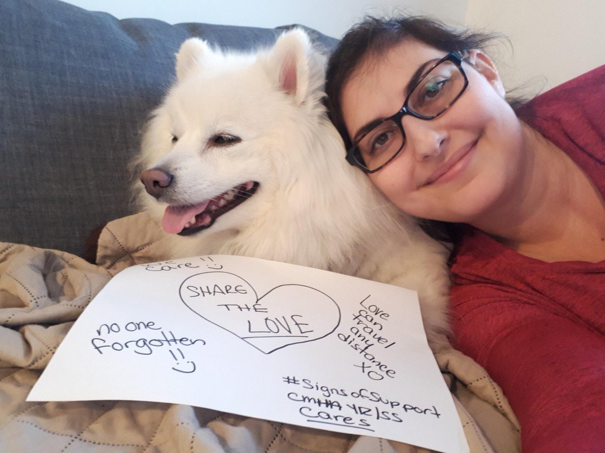CMHAYork's tweet photo. On this Thursday afternoon we thought we'd share this great Sign of Support from one of our employees. #SignsofSupport #hereforyou #CMHA https://t.co/IYdlAZwCRa