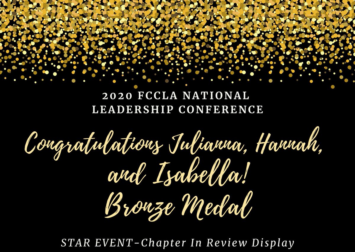 The results are in! Congratulations Ana, Venice, Julianna, Hannah, and Isabella for competing in the virtual STAR events at the FCCLA National Leadership Conference! We are so proud of you! #GoodVibesNA #NASDLearns <a href="/NA_FCS/">North Allegheny FCS</a> <a href="/NA_Schools/">North Allegheny School District</a> @ndirdaNA <a href="/NA_mrsEWING/">Caitlin Ewing</a>
