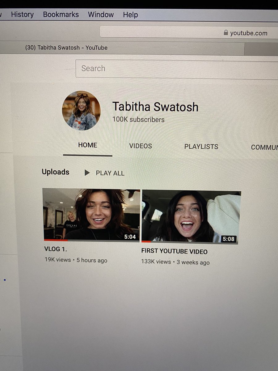 tabithaswatosh1's tweet photo. 100k Subs 🥺🤍
July 8th 2020 https://t.co/7QgvJ7F96F