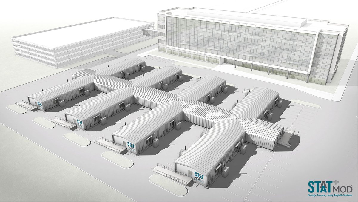 HGA's tweet photo. We partnered with @TheBoldtCo to create a prefabricated solution, STAAT Mod, to meet growing demand of ICU care during COVID-19. Learn more about the engineering behind these critical care modules in the June issue of @csENGINEERmag. https://t.co/mtolKhEHcb #STAATMod #COVID19 https://t.co/JOgXJPr7Rv