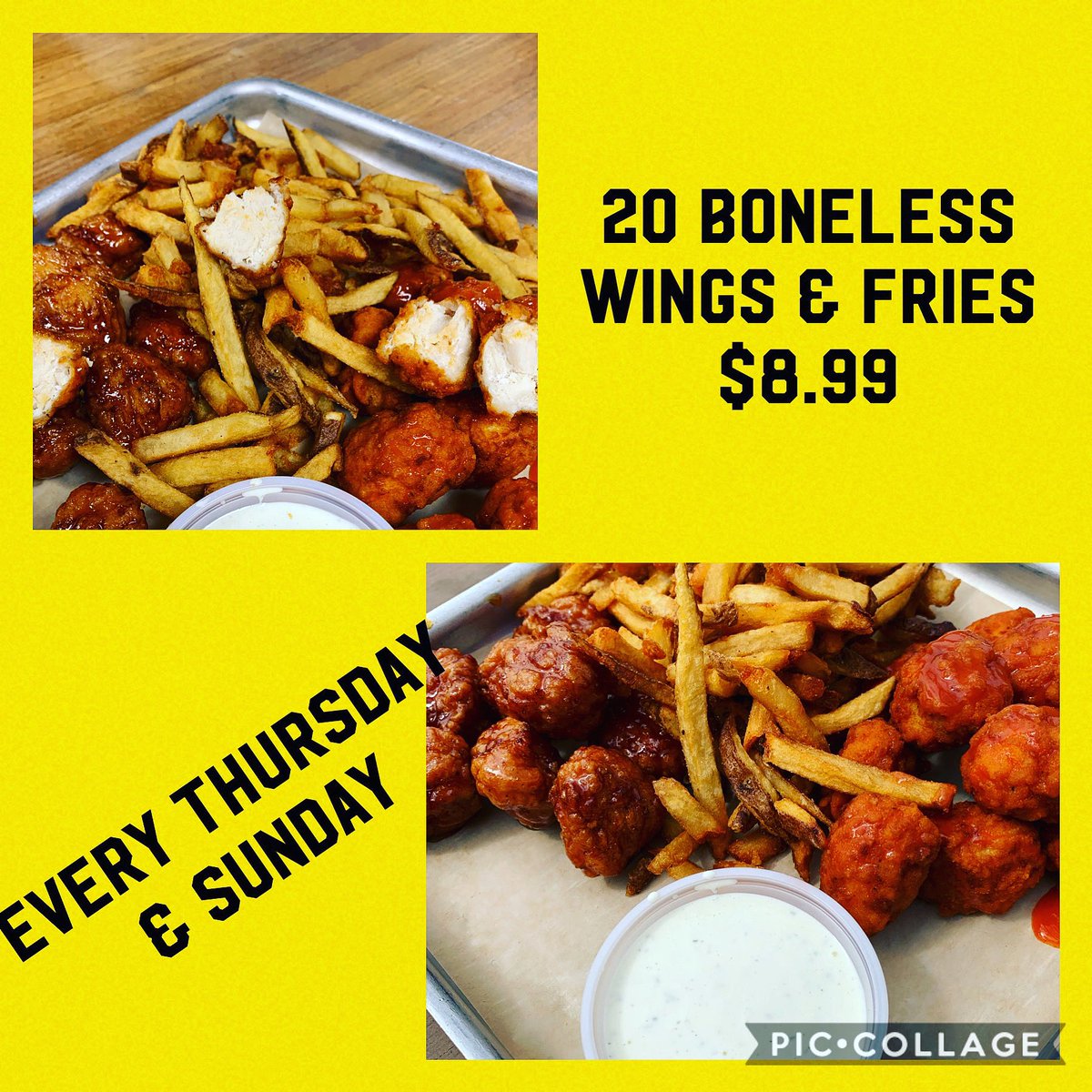 ChattersLife's tweet photo. Hellooooooooooooo #thursday .35c #bonelesswings + #fries + $1.75 #ultrabeer + $3 #doublewells + $4 💣 #chatterslife in beautiful @PittsburgKS  in the ❤️ of 🦍 district https://t.co/WbSCDojACB