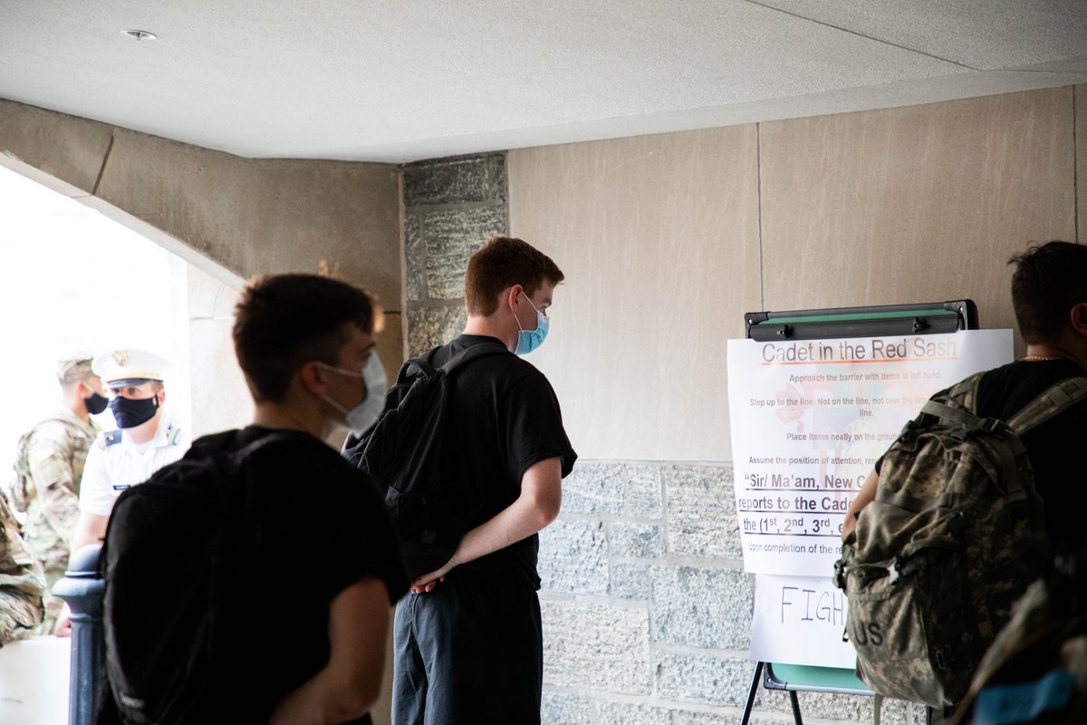 WestPoint_USMA's tweet photo. Step up to my line! 

Cadet cadre are busy preparing for #RDay2020 before new cadets arrive to #WestPoint. 

#USArmy photos by #USMA2021 CDT Angeline Tristchler https://t.co/Iyi8NajIgf